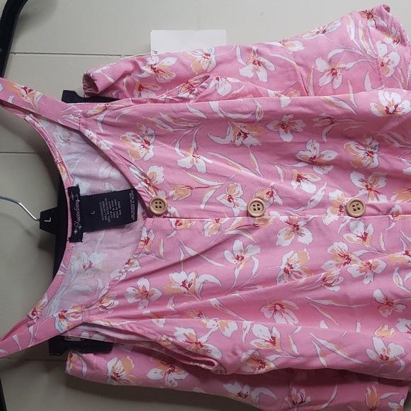 Girls Swat Fame 2 Piece Tank & Short  Set Pink Floral - Xtraordinary - Picture 3 of 8